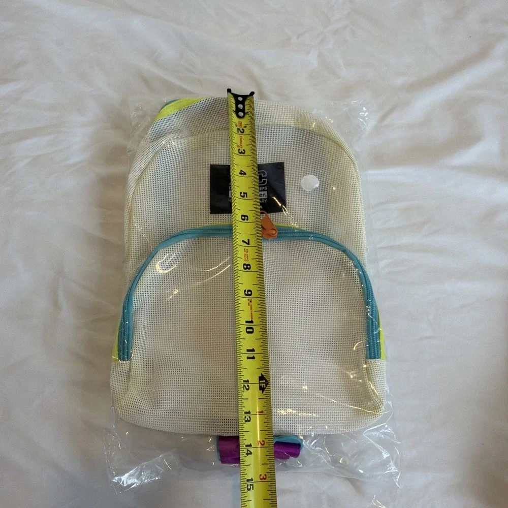 HOKA Foot Locker XC Championship White Colorblock Mesh Backpack‎ Bag